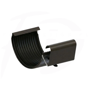 Łącznik rynny stalowy ⌀ 125 firmy KROP kolor ciemny brąz